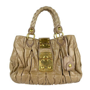 Miu Miu handbag Beige Tan leather